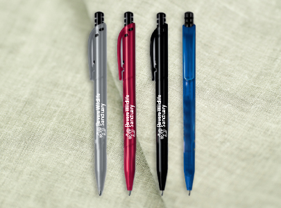 Custom imprinted Value Plus™ Pen for Boston, MA with a local business logo