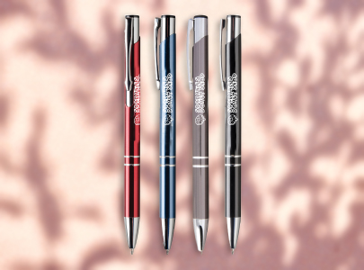 Custom decorated Sonata™ Glass Pen for Boston, MA Custom imprinted Sonata™ Glass Pen for Boston, MA with a local business logo