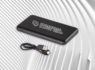 Custom decorated Power Banks for Boston, MA Custom imprinted Power Banks for Boston, MA with a local business logo